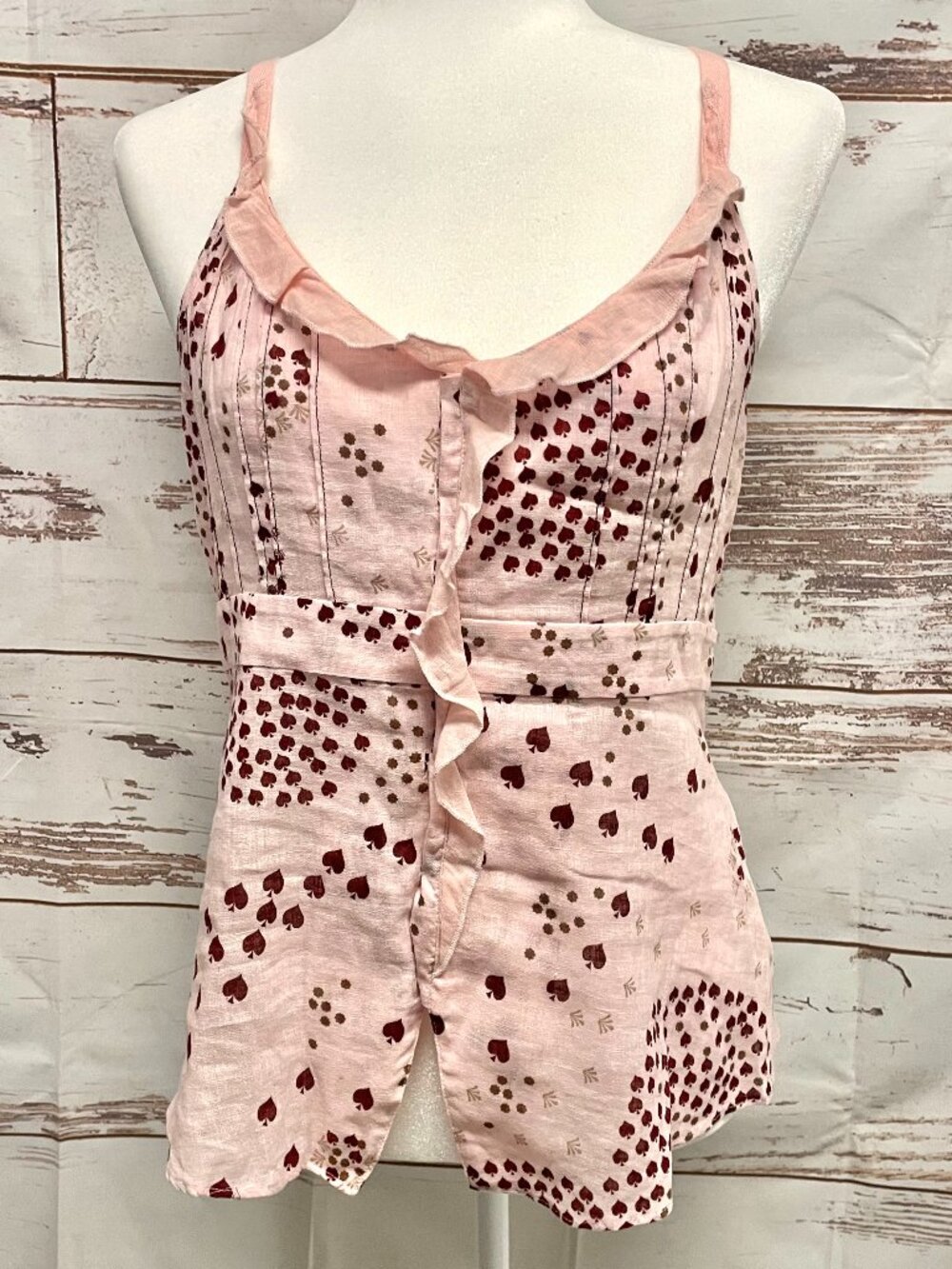 Vintage Free People linen cotton halter style top Rare!